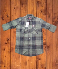 Check Shirt  - L, Gray