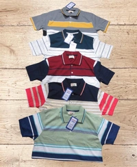 Collar Tshirt  - Gray, M