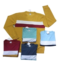 Matty Full Sleeve Tshirt  - Gold, M