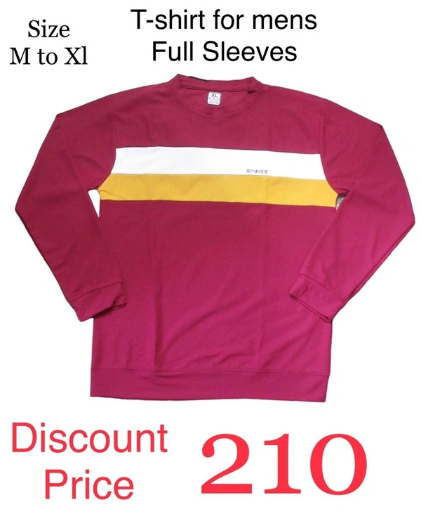Matty Full Sleeve Tshirt  - Navy Blue, M