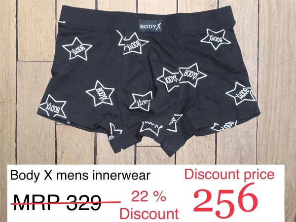 Body X Men's Innerwear  - Black, Xl