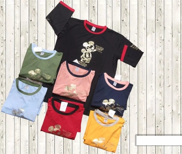 Down Shoulder Tshirt  - Bright Sun, M