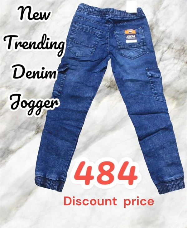 Denim Jogger Foe Men's Wear - Dark Blue, 30
