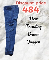 Denim Jogger Foe Men's Wear - Dark Blue, 30
