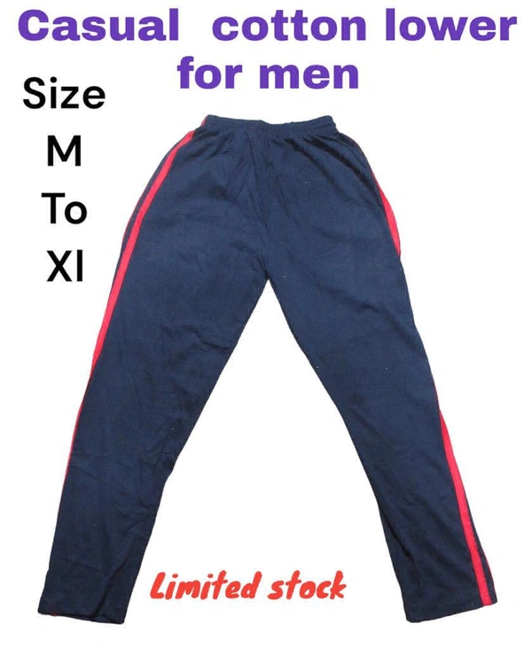 Casual Cotton Lower For Men  - Mercury, M