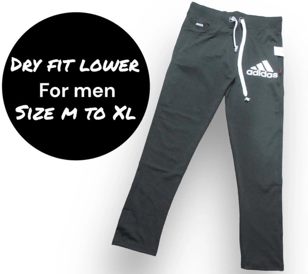 Dry Fit Lower For Men  - Black, M