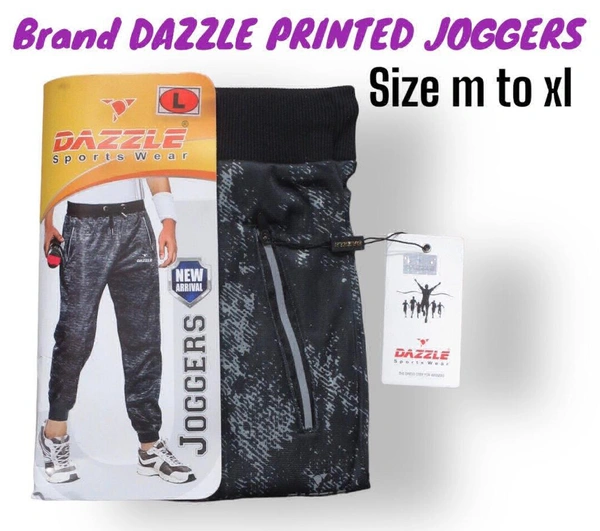 Dazzle Lower Joggers For Men  - Gray, L