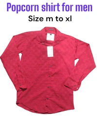 Popcorn Shirt For Men  - White, Xl
