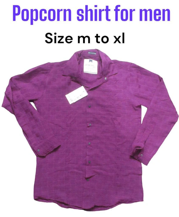 Popcorn Shirt For Men  - White, Xl