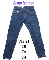 Cotton Jeans For Men  - Pigment Indigo, 30