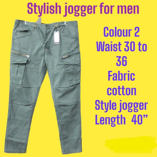Stylish Jogger For Men  - Teal, 30