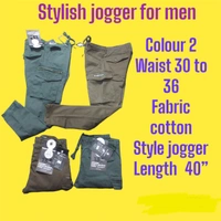 Stylish Jogger For Men  - Brown, 32