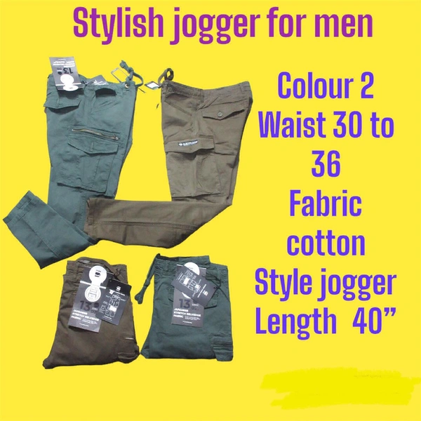 Stylish Jogger For Men  - Teal, 36