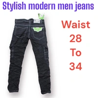 Stylish Modern Men Jeans  - Navy Blue, 30
