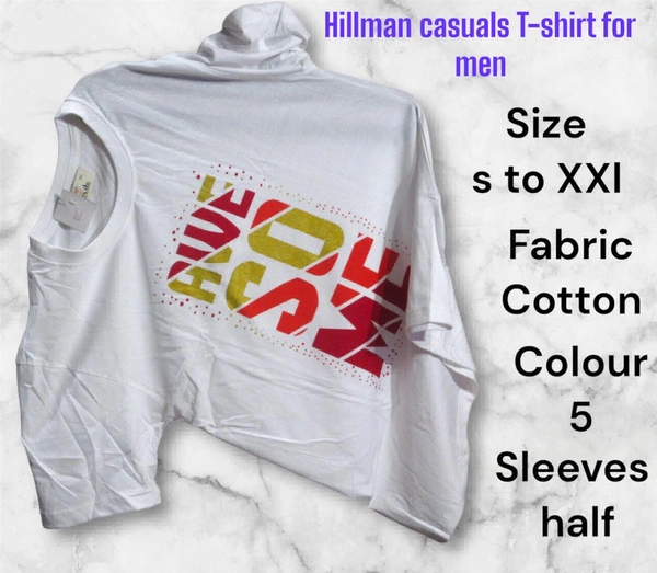 Hillman Cotton Tshirt  - White, S
