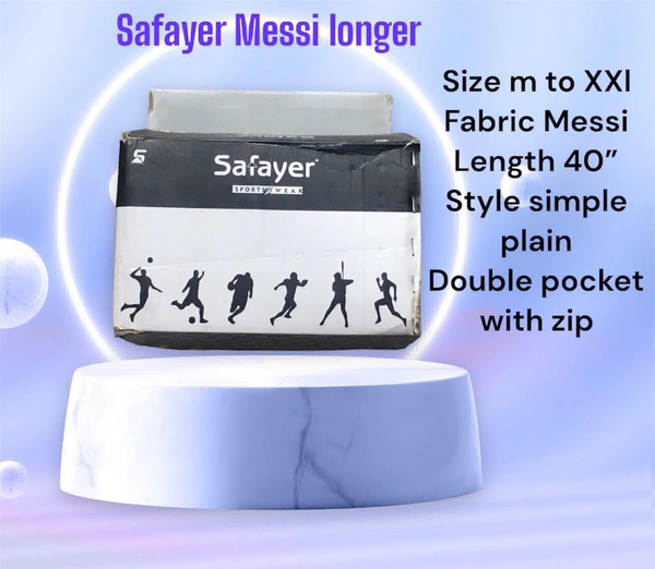 Safayer Messi For Men  - Black, Xl
