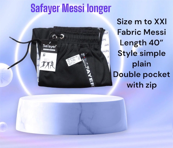 Safayer Messi For Men  - Black, Xl