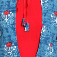 SPYCART Printed Crepe Jacket Kurti - XL