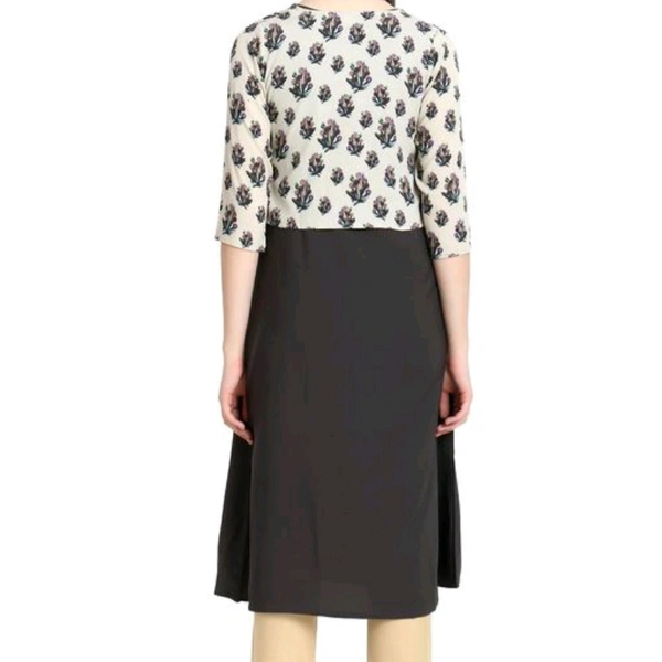 SPYCART Printed Crepe Jacket Kurti -  XL