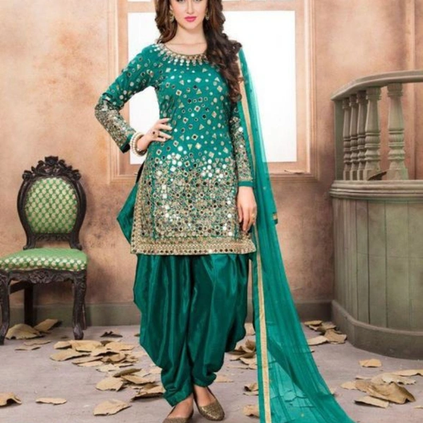 SPYCART Fablous Salwar Suits - Black, Un Stitched, 4 Days Under  Return & Exchange 
