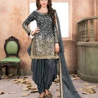 SPYCART Fablous Salwar Suits - Black, Un Stitched, 4 Days Under  Return & Exchange 
