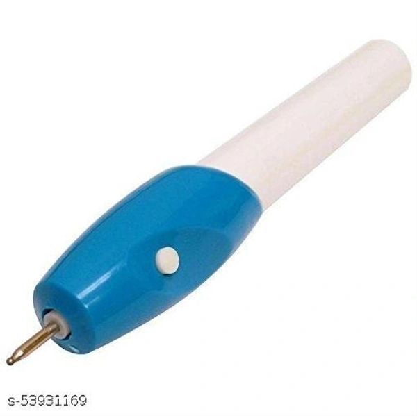 Naitik Creation Plastic Name Writing Power Engraving Pen  - Blue