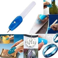 Naitik Creation Plastic Name Writing Power Engraving Pen  - Blue