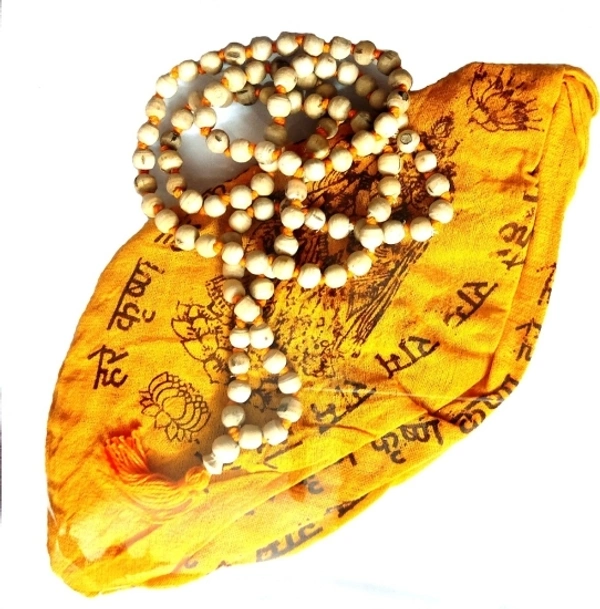 Tulsi Japa Mala 108 beads / Tulsi Mala for Japa purpose Beads Wood Chain