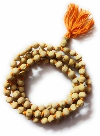 Tulsi Japa Mala 108 beads / Tulsi Mala for Japa purpose Beads Wood Chain