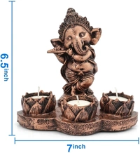 Handcrafted Lord Ganesha Idols Tea Light Holder for home decor