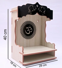 Wooden Beautiful Plywood Mandir Pooja Room Home Decor 