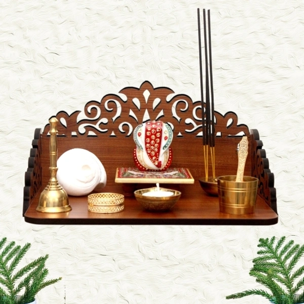 Wooden Beautiful Mandir Pooja Room Home Decor Office OR Home Temple Wall Hanging Product