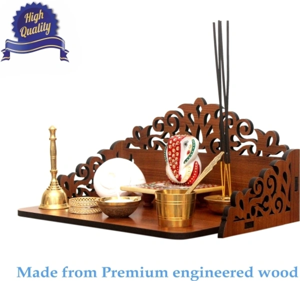 Wooden Beautiful Mandir Pooja Room Home Decor Office OR Home Temple Wall Hanging Product