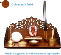 Wooden Beautiful Mandir Pooja Room Home Decor Office OR Home Temple Wall Hanging Product