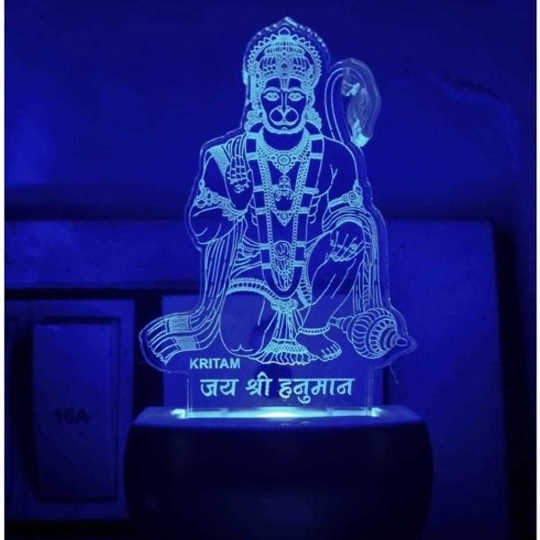 3D LED Night Lamp Hanuman