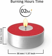 Ripp Unscented Wax Tealight Candles for Diwali, Home Decoration Candle CandlePack of 50
