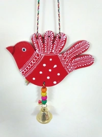 Bird Hanging Handmade and Hand-Painted Main Door Latkan Toran For Pooja