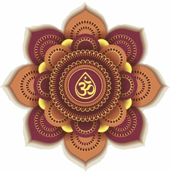Rangoli Religious Vinyl Floor Sticker 2  for Pooja Room Door Entrance Floor 