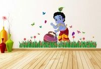 Baby Krishna Large Removable Sticker
