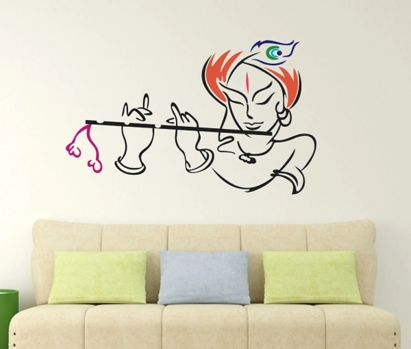 Lord Krishna Large Removable Sticker