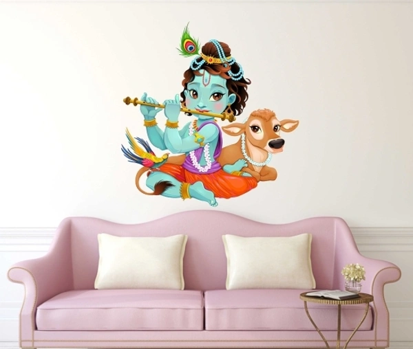 Lord Krishna Large Removable Sticker 2