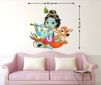 Lord Krishna Large Removable Sticker 2