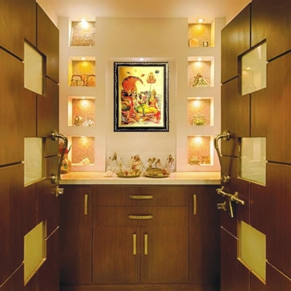 Handicraft Gold-platedl Photo Lord Vishnu