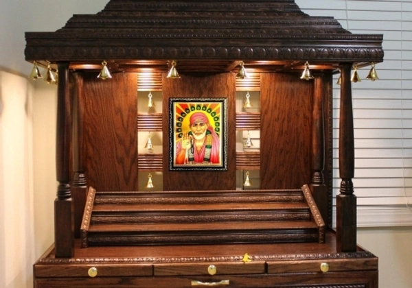 Handicraft Gold-plated Photo God Saibaba