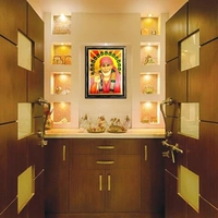 Handicraft Gold-plated Photo God Saibaba
