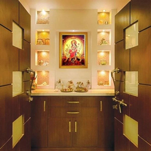 Handicraft Gold-plated Photo God Durga