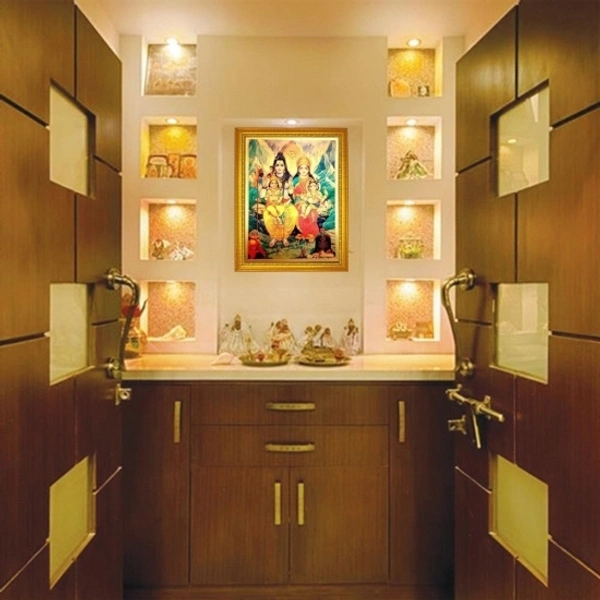 Handicraft Gold-plated Photo God Siva