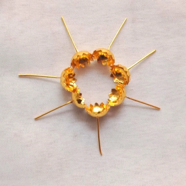 108 Gold Coated Flowers for Pooja