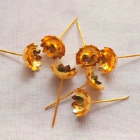 108 Gold Coated Flowers for Pooja