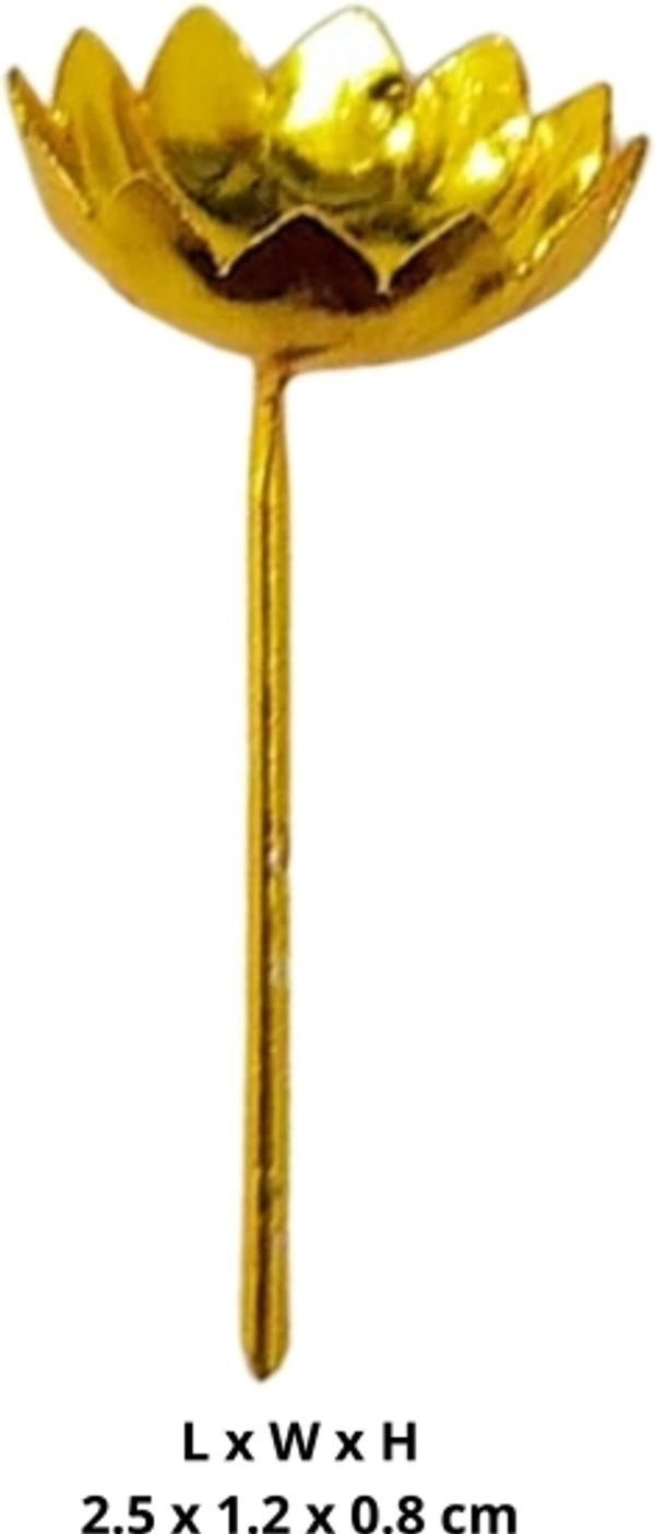 108 Gold Coated Flowers for Pooja